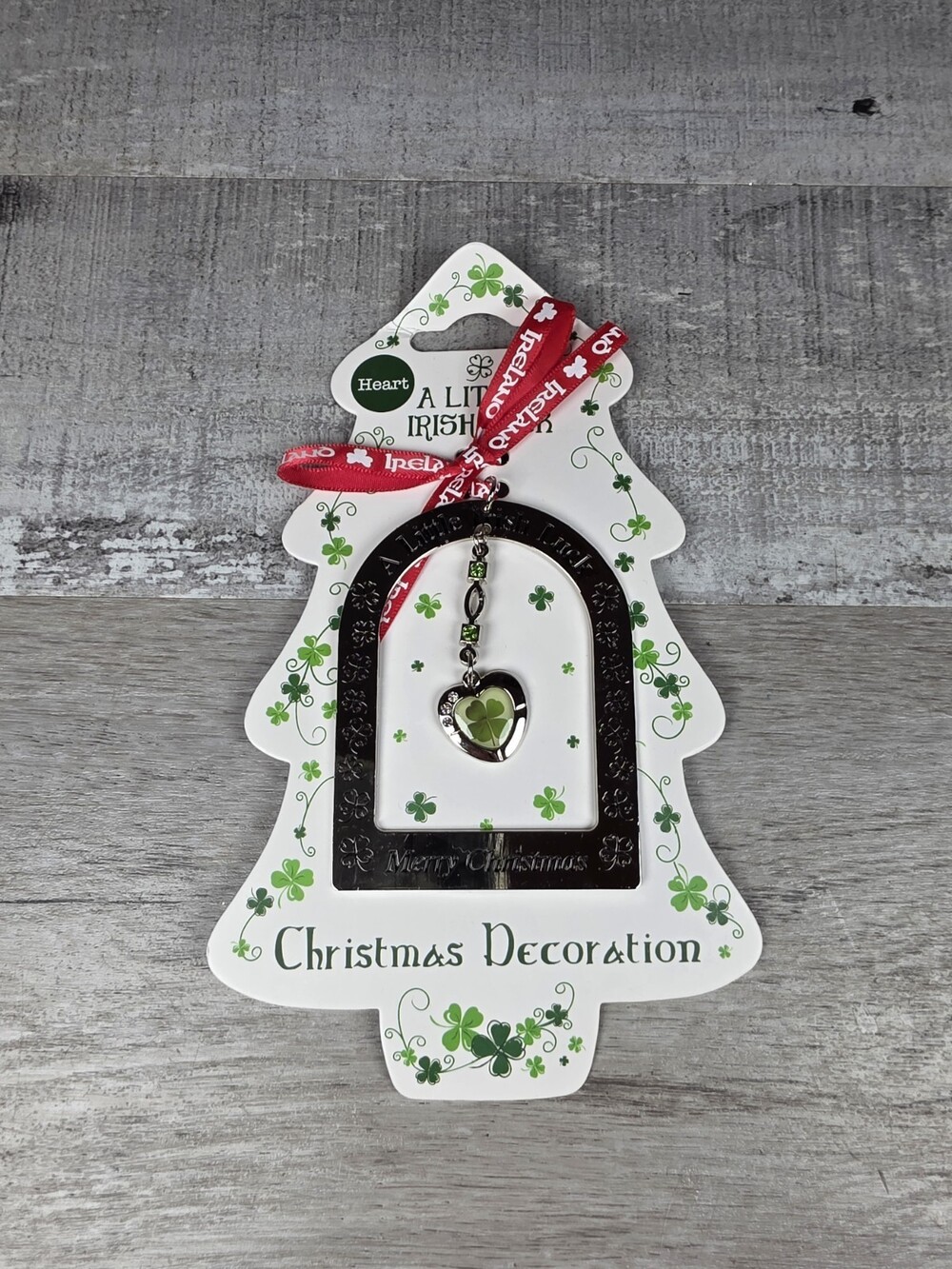 Shamrock Gift Co - A Little Irish Luck at Christmas - Real Four Leaf Clover 168d